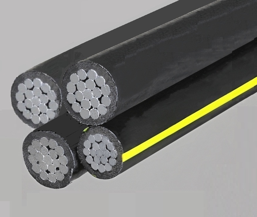 Quadruplex Conductor 600 V Secondary Type URD Cable
